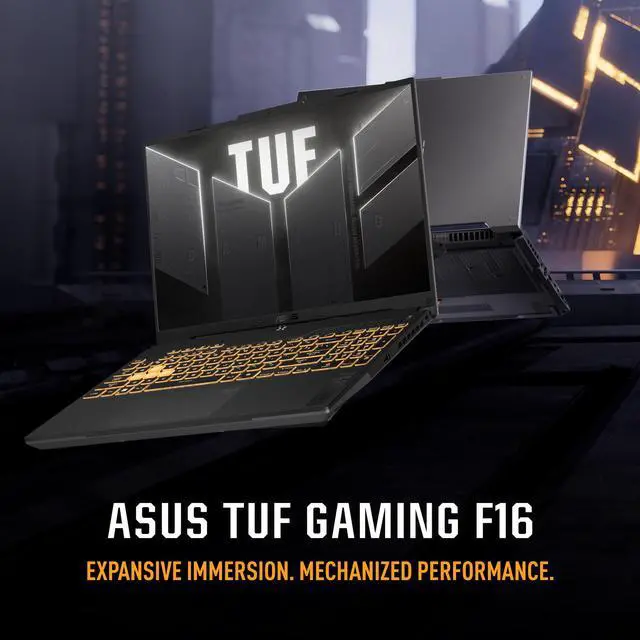 Alt view image 2 of 7 - ASUS TUF Gaming F16 Gaming Laptop, 16 FHD+ 144Hz IPS-Level 16:10 Display, Intel® Core 5 210H, NVIDIA® GeForce RTX 4050, 16GB DDR5, 512GB PCIe Gen4 SSD, Wi-Fi 6, Win11 Home, FX607VU-SS53
