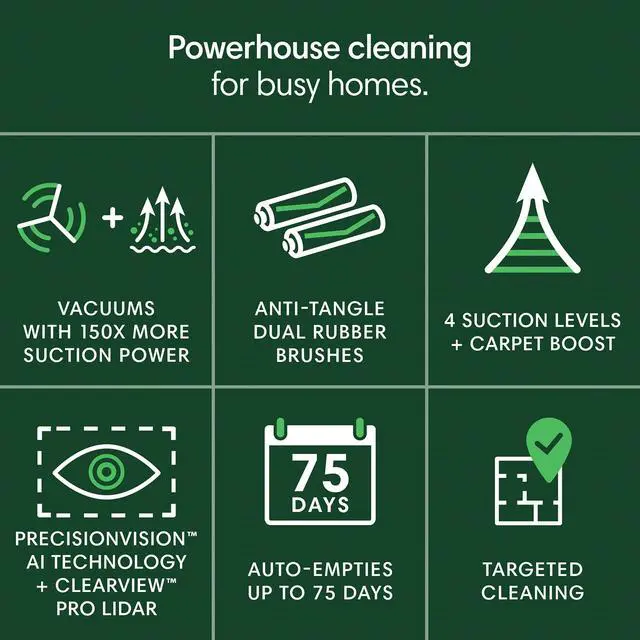 Alt view image 2 of 7 - iRobot Roomba Plus 504 Vac Robot Vacuum with AutoEmpty Dock - Superior Power-Lifting Suction, Advanced AI Navigation, Anti-Tangle, Self-Empties for 75 Days, Avoids Obstacles, LiDAR