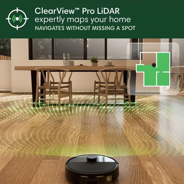 Alt view image 7 of 7 - iRobot Roomba Plus 504 Vac Robot Vacuum with AutoEmpty Dock - Superior Power-Lifting Suction, Advanced AI Navigation, Anti-Tangle, Self-Empties for 75 Days, Avoids Obstacles, LiDAR