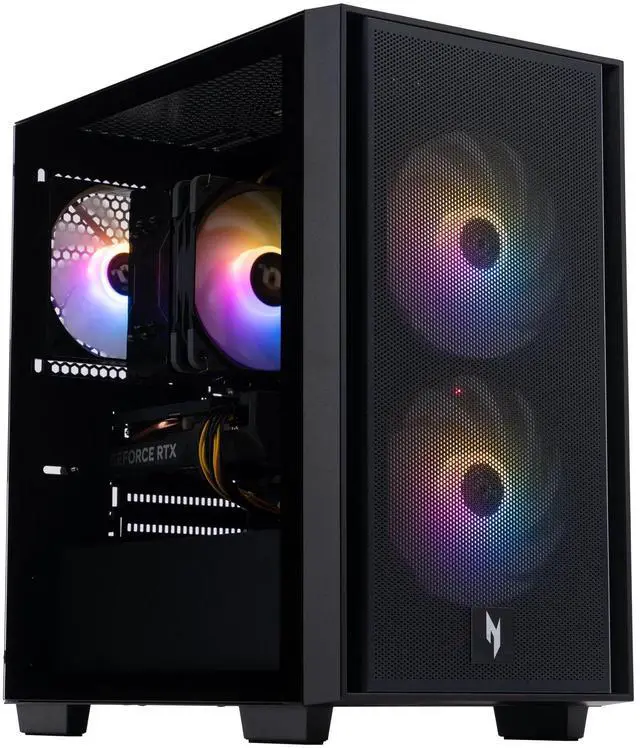 Main image of Acer Nitro 60 Gaming Desktop, AMD Ryzen 9 7900, NVIDIA GeForce RTX 5070Ti with 16GB GDRR7 VRAM, 32GB RAM, 2TB SSD, N60-181-UR26, Black, New