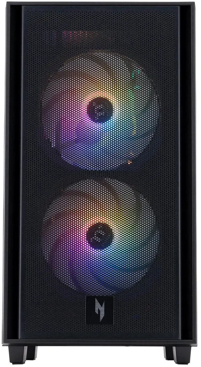 Alt view image 2 of 7 - Acer Nitro 60 Gaming Desktop, AMD Ryzen 9 7900, NVIDIA GeForce RTX 5070Ti with 16GB GDRR7 VRAM, 32GB RAM, 2TB SSD, N60-181-UR26, Black, New