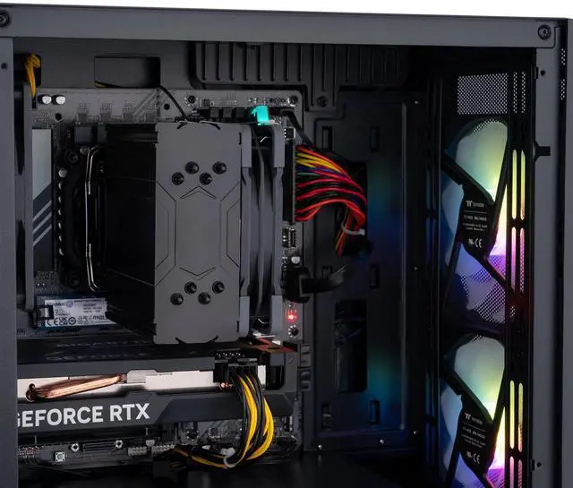 Alt view image 6 of 7 - Acer Nitro 60 Gaming Desktop, AMD Ryzen 9 7900, NVIDIA GeForce RTX 5070Ti with 16GB GDRR7 VRAM, 32GB RAM, 2TB SSD, N60-181-UR26, Black, New