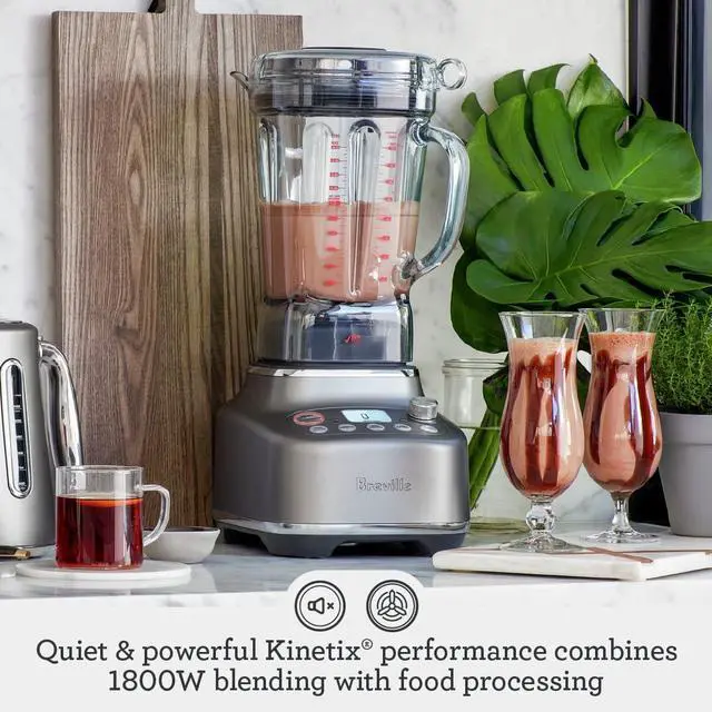 Alt view image 2 of 6 - Breville BBL920BST Super Q Commercial-Grade Home Blender, Black Stainless Steel