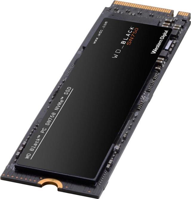 WD - Black SN750 NVMe SSD 1TB Internal PCI Express 3.0 x4 (NVMe) Solid  State Drive for Laptops Western Digital WDBRPG0010BNC-WRSN