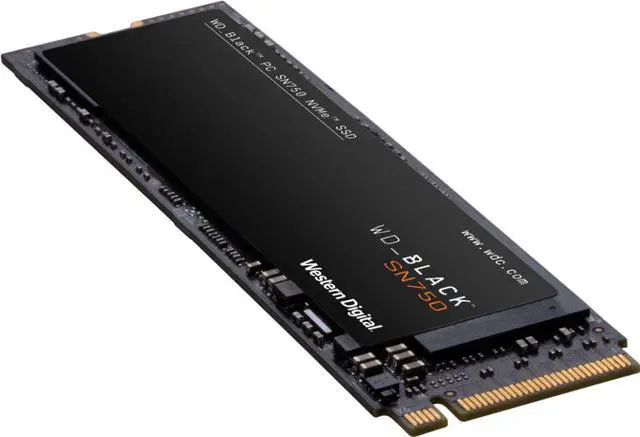 Alt view image 4 of 14 - WD - Black SN750 NVMe SSD 1TB Internal PCI Express 3.0 x4 (NVMe) Solid State Drive for Laptops Western Digital WDBRPG0010BNC-WRSN