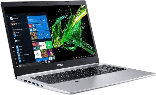 Alt view image 5 of 8 - Acer Aspire 5 Slim Laptop, 15.6" Full HD IPS Display, 10th Gen Intel Core i5-10210U, 8GB DDR4, 256GB PCIe NVMe SSD, Intel Wi-Fi 6 AX201 802.11ax, Fingerprint Reader, Backlit KB, A515-54-59W2 Notebook