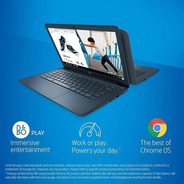 Alt view image 6 of 8 - HP Chromebook AMD A4-9120 4GB Memory 32 GB eMMC SSD 14.0" Non-Touch Screen Chrome OS 14-db0080nr