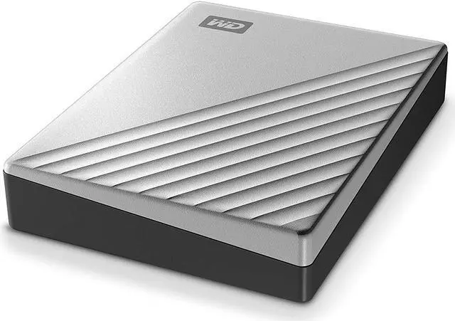 Alt view image 3 of 6 - WD 5TB Silver My Passport Ultra Portable Storage External Hard Drive USB-C for Mac (WDBPMV0050BSL-WESN)
