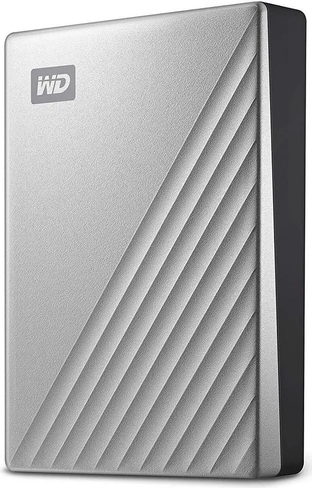 Alt view image 5 of 6 - WD 5TB Silver My Passport Ultra Portable Storage External Hard Drive USB-C for Mac (WDBPMV0050BSL-WESN)