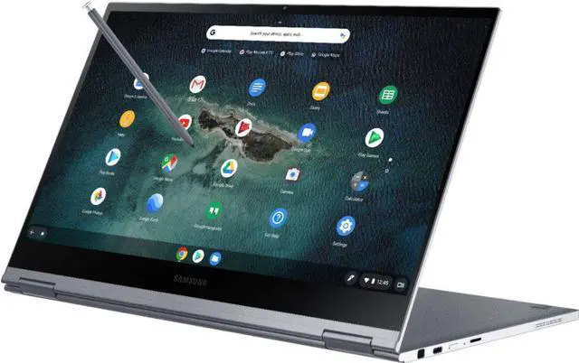 Alt view image 4 of 19 - Samsung - Galaxy 13.3" 4K Ultra HD Touch-Screen Chromebook - Intel Core i5 - 8GB Memory - 256GB SSD - Mercury Gray Laptop Notebook XE930QCA-K02US