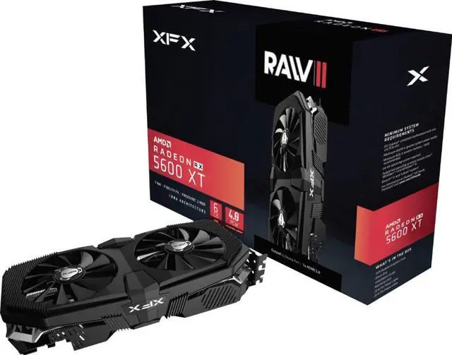 Alt view image 4 of 6 - XFX - AMD Radeon RX 5600 XT RAW II PRO 6GB GDDR6 PCI Express 4.0 Graphics Card
RX-56XT6OFFR GPU Graphic