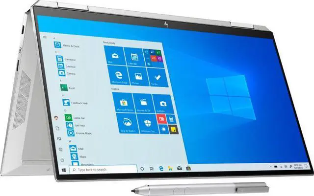 Alt view image 2 of 7 - HP 13-AW0003DX Spectre x360 2-in-1 13.3" 4K Ultra HD Touch-Screen Laptop - Intel Core i5 - 8GB Memory - 256GB SSD - Natural Silver Tablet Notebook