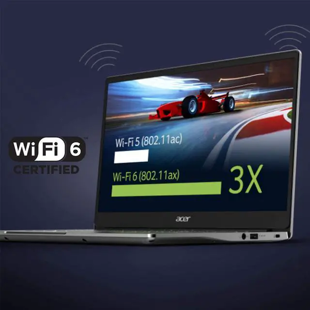 Alt view image 5 of 20 - Acer Swift 3 Thin & Light Laptop, 14" Full HD IPS, AMD Ryzen 7 4700U Octa-Core Processor with Radeon Graphics, 8GB LPDDR4, 512GB NVMe SSD, WiFi 6, Backlit Keyboard, Fingerprint Reader, SF314-42-R9YN