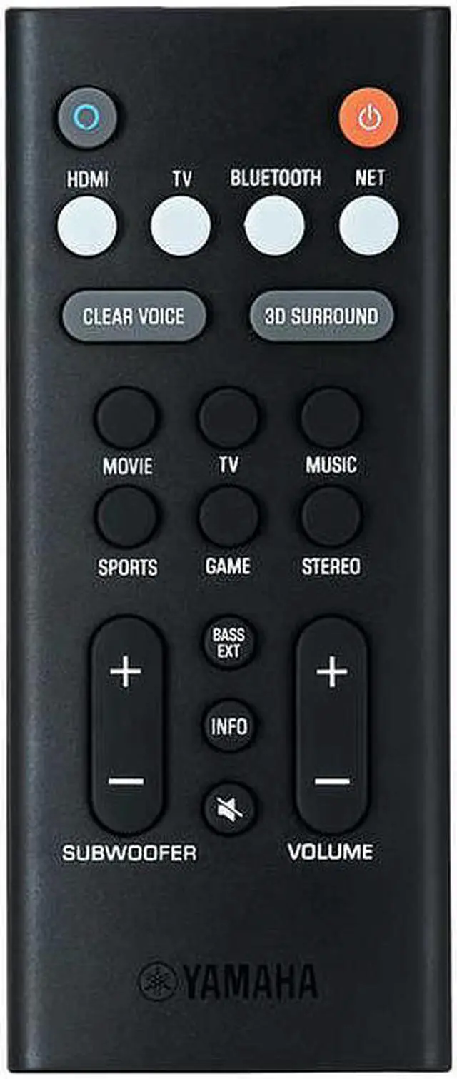 Alt view image 5 of 5 - Yamaha ATS-2090 36" 2.1 Channel Soundbar and Wireless Subwoofer with Alexa Built-in ATS-2090