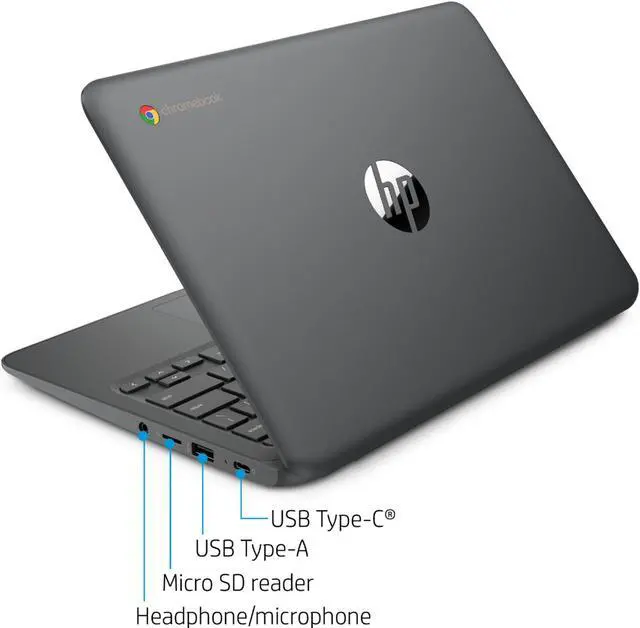 Alt view image 3 of 20 - HP 11a-nb0013dx Chromebook Intel Celeron N3350 (1.1 GHz) 4 GB Memory 32 GB eMMC 11.6" 1366 x 768 Chrome OS