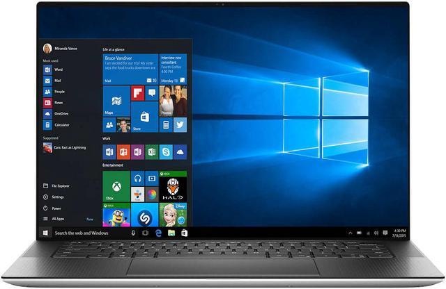 Alt view image 7 of 8 - Dell XPS 15 Touchscreen Laptop - 10th Gen Intel Core i7-10750H - GeForce GTX 1650 Ti - 4K Ultra HD - Windows 10 Professional
XPS9500-7852SLV-PUS Notebook 32GB RAM 1TB SSD