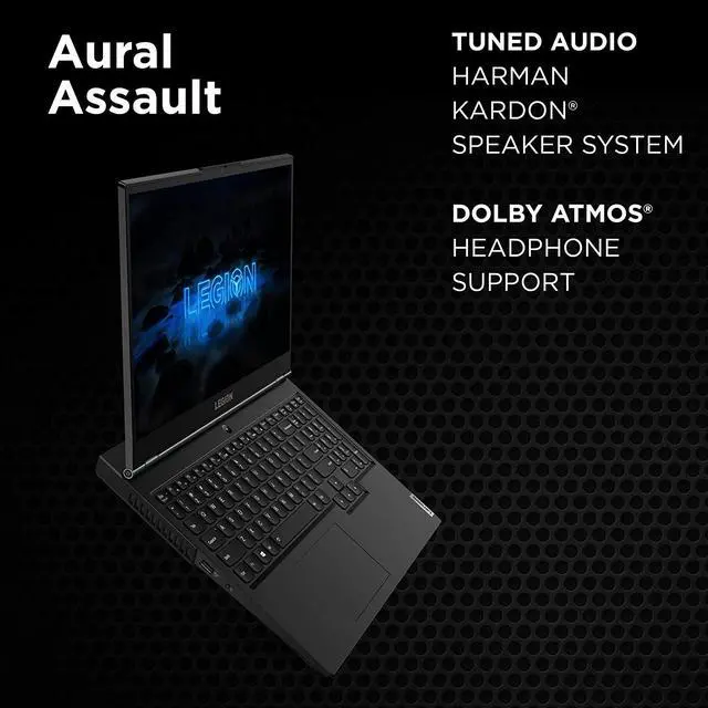 Alt view image 5 of 19 - Lenovo Legion 5 Gaming Laptop, 15" FHD (1920x1080) IPS Screen, AMD Ryzen 7 4800H Processor, 16GB DDR4, 512GB SSD, NVIDIA GTX 1660Ti, Windows 10, 82B1000AUS, Phantom Black Notebook