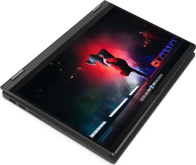 Main image of Lenovo IdeaPad Flex 5 14" FHD Convertible, AMD Ryzen 3 4300U, 4GB RAM, 128GB SSD, Graphite Grey, Windows 10S, 81X2000HUS Laptop Notebook
