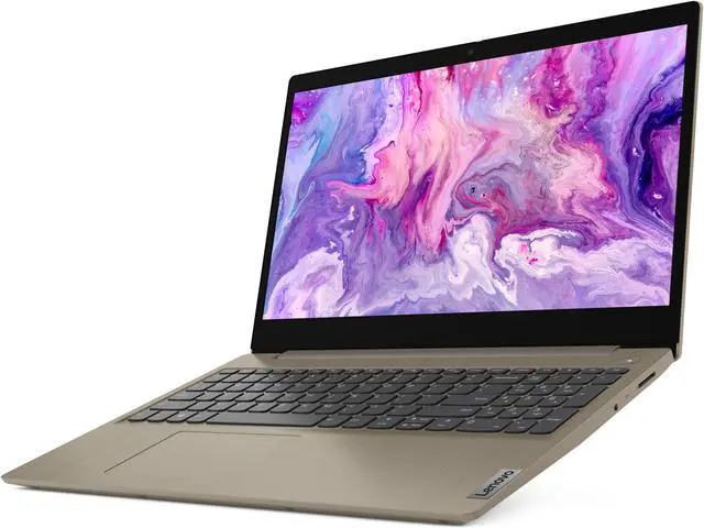 Main image of Lenovo IdeaPad 3 15" Laptop, Intel Core i5-1035G1 Quad-Core Processor, 8GB Memory, 256GB Solid State Drive, Windows 10, Almond, 81WE00EPUS (Google Classroom Compatible) Notebook PC