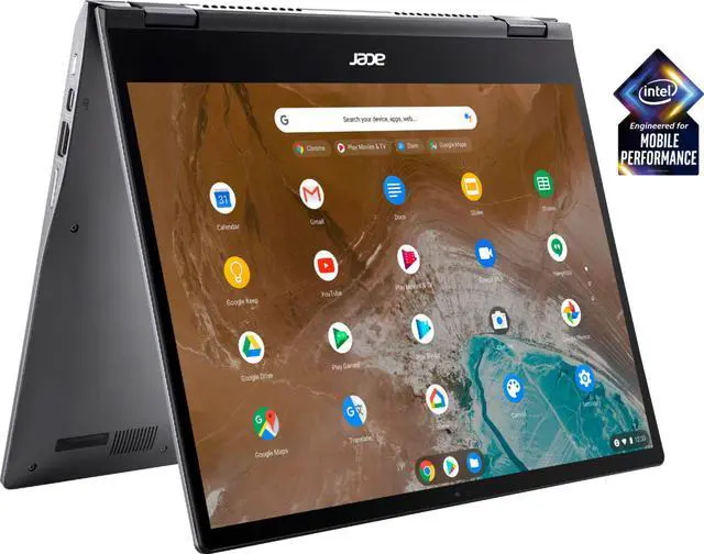Alt view image 2 of 20 - Acer - Chromebook Spin 713 2-in-1 13.5" 2K VertiView 3:2 Touch - Intel i5-10210U - 8GB Memory - 128GB SSD – Steel Gray Laptop Tablet Notebook PC