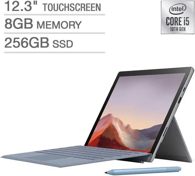 Main image of New Microsoft Surface Pro 7 Bundle - 10th Gen Intel Core i5 - 12.3" Touchscreen - Ice Blue
ST2-00001 Laptop Tablet Notebook 8GB RAM 256GB SSD