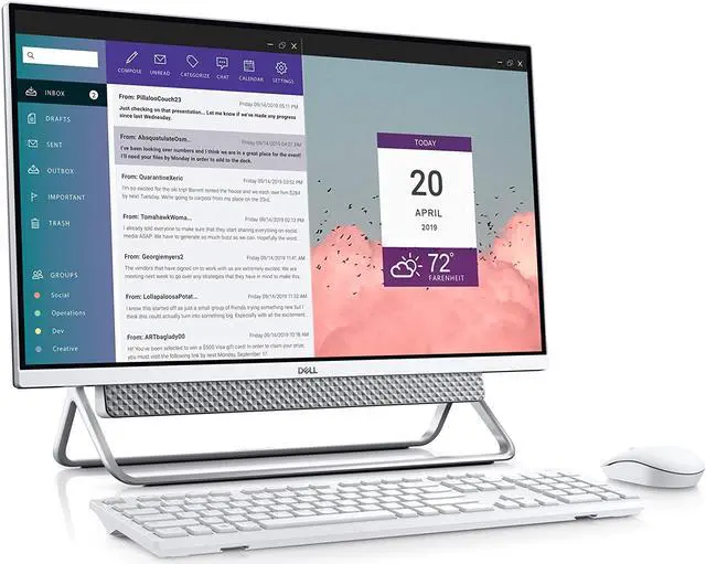 Alt view image 7 of 12 - Dell Inspiron 7700-27 Inch All in One FHD Touch, Intel Core i7, 12GB Memory, 256GB SSD + 1TB Drive, Windows 10 Home, 2 Year On-Site Service (i7700-7996SLV-PUS)