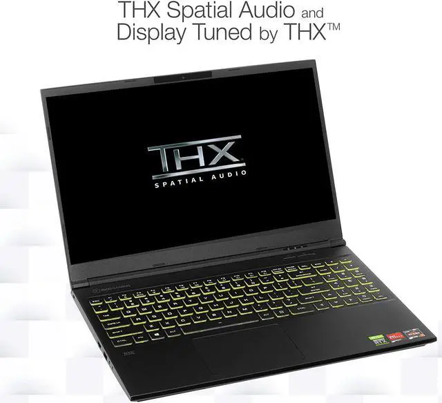 Alt view image 3 of 20 - Evoo Gaming 15.6” Laptop, FHD, 120Hz, AMD Ryzen 7 4800H Processor, NVIDIA GeForce RTX 2060, THX Spatial Audio, 512GB SSD, 16GB RAM, RGB Backlit Keyboard, HD Camera, Windows 10 Home, Black (EG-LP7-BK)