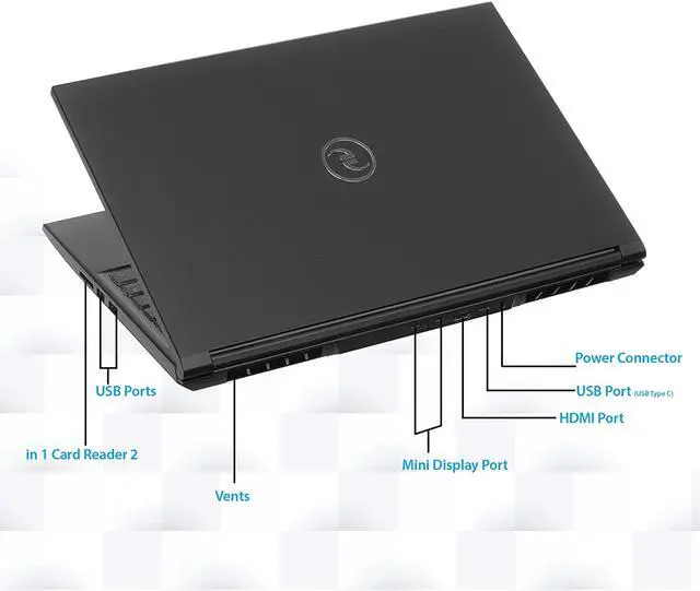 Alt view image 5 of 7 - Evoo Gaming 15.6” Laptop, FHD, 60Hz, Intel Core i5-10300H Processor, NVIDIA GeForce GTX 1650, THX Spatial Audio, 256GB SSD, 8GB RAM, RGB Backlit Keyboard, HD Camera, Windows 10 Home, Black, EG-LP10-BK