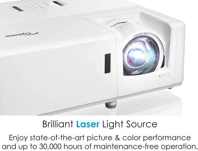 Alt view image 5 of 6 - Optoma GT1090HDR Short Throw Laser Home Theater Projector | 4K HDR Input | Lamp-Free Reliable Operation 30,000 Hours | Bright 4,200 lumens for Day and Night | Short Throw