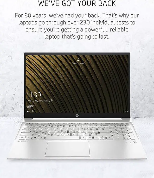 Alt view image 5 of 6 - HP Pavilion 15 Laptop, 11th Gen Intel Core i7-1165G7 Processor, 16 GB RAM, 512 GB SSD Storage, Full HD IPS Micro-Edge Display, Windows 10 Pro, Compact Design, Long Battery Life (15-eg0021nr, 2020)