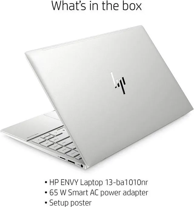Alt view image 3 of 11 - HP Envy 13 Laptop, Intel Core i7-1165G7, 8 GB DDR4 RAM, 256 GB SSD Storage, 13.3-inch FHD Touchscreen Display, Windows 10 Home with Fingerprint Reader, Camera Kill Switch (13-ba1010nr, 2020 Model)