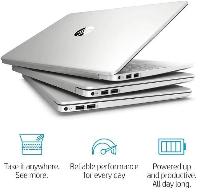Alt view image 3 of 7 - HP 15-Inch FHD Laptop, 10th Gen Intel Core i5-1035G1, 8 GB RAM, 256 GB Solid-State Drive, Windows 10 Home (15-dy1036nr, Natural Silver) (2Z289UA#ABA)