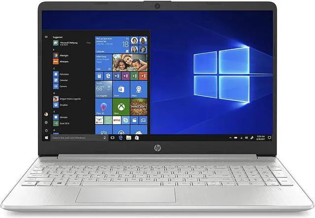 Main image of HP 15-Inch HD Touchscreen Laptop, 10th Gen Intel Core i5-1035G1, 8 GB SDRAM, 512 GB Solid-State Drive, Windows 10 Home (15-dy1020nr, Natural Silver)