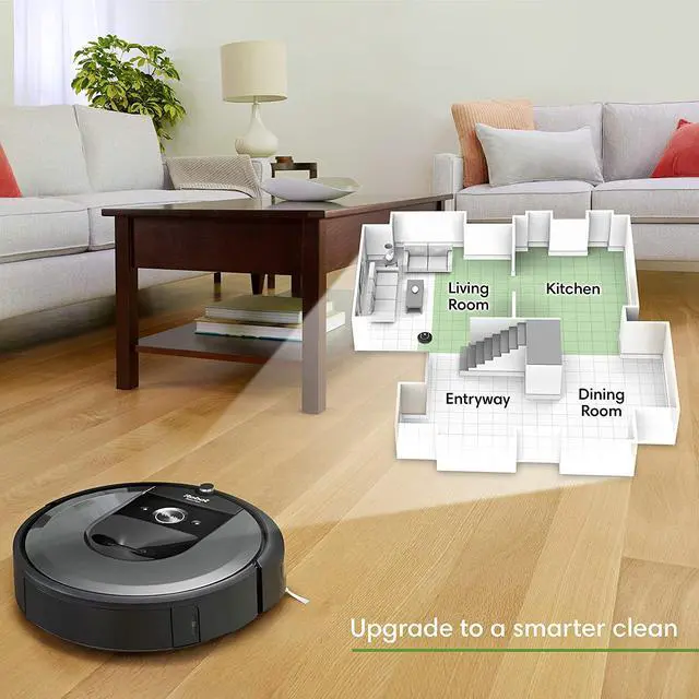 Alt view image 6 of 6 - iRobot Roomba i6+ (6550) Robot Vacuum with Automatic Dirt Disposal-Empties Itself, Wi-Fi Connected, Works with Alexa, Carpets, + Smart Mapping Upgrade - Clean & Schedule by Room