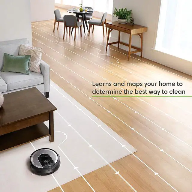Alt view image 5 of 6 - iRobot Roomba i6+ (6550) Robot Vacuum with Automatic Dirt Disposal-Empties Itself, Wi-Fi Connected, Works with Alexa, Carpets, + Smart Mapping Upgrade - Clean & Schedule by Room