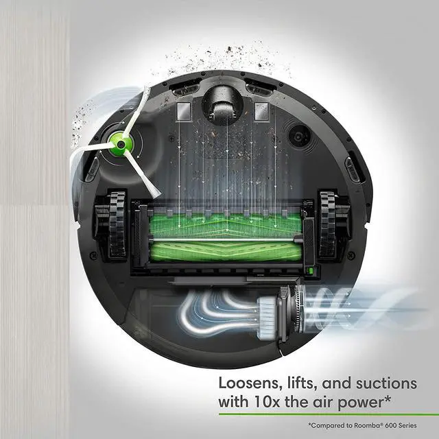 Alt view image 4 of 6 - iRobot Roomba i6+ (6550) Robot Vacuum with Automatic Dirt Disposal-Empties Itself, Wi-Fi Connected, Works with Alexa, Carpets, + Smart Mapping Upgrade - Clean & Schedule by Room