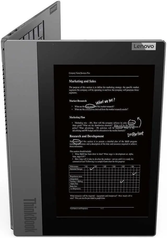 Alt view image 2 of 18 - Lenovo ThinkBook Plus 13.3 Laptop - 10th Gen Intel Core I7-10510U - 1080p Notebook 16GB Memory RAM 512GB SSD 20TG004UUS