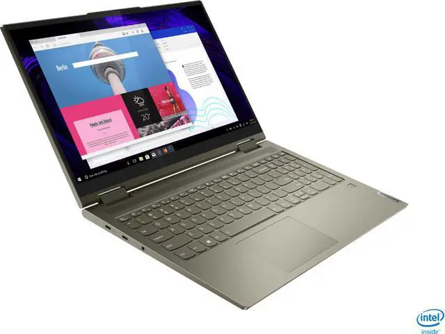 Alt view image 3 of 4 - Lenovo - Yoga 7i 2-in-1 15.6" Touch Screen Laptop - Intel Evo Platform Core i7 - 12GB Memory - 512GB Solid State Drive - Dark Moss Tablet 82BJ0003US