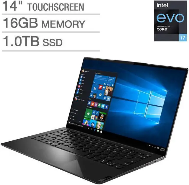 Alt view image 6 of 7 - Lenovo IdeaPad Slim 9i 14" Touchscreen Intel Evo Platform Laptop - 11th Gen Intel Core i7-1165G7 - 4K Notebook PC Computer 82D20004US