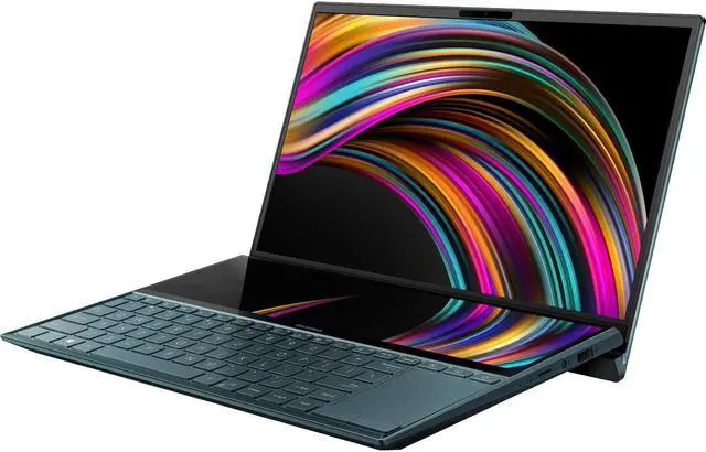 Alt view image 10 of 10 - ASUS ZenBook Duo UX481 14" FHD NanoEdge Bezel Touch, Intel Core i7-10510U, 8 GB RAM, 512 GB PCIe SSD, Innovative ScreenPad Plus, Windows 10 Home, UX481FA-DB71T, Celestial Blue