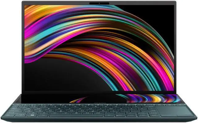 Alt view image 8 of 10 - ASUS ZenBook Duo UX481 14" FHD NanoEdge Bezel Touch, Intel Core i7-10510U, 8 GB RAM, 512 GB PCIe SSD, Innovative ScreenPad Plus, Windows 10 Home, UX481FA-DB71T, Celestial Blue