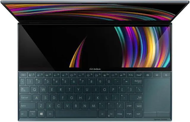 Alt view image 7 of 10 - ASUS ZenBook Duo UX481 14" FHD NanoEdge Bezel Touch, Intel Core i7-10510U, 8 GB RAM, 512 GB PCIe SSD, Innovative ScreenPad Plus, Windows 10 Home, UX481FA-DB71T, Celestial Blue