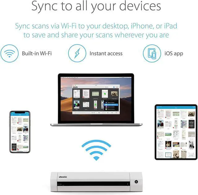 Alt view image 2 of 7 - Doxie Go SE Wi-Fi - The Smarter Wi-Fi Scanner with Rechargeable Battery & Amazing Software
