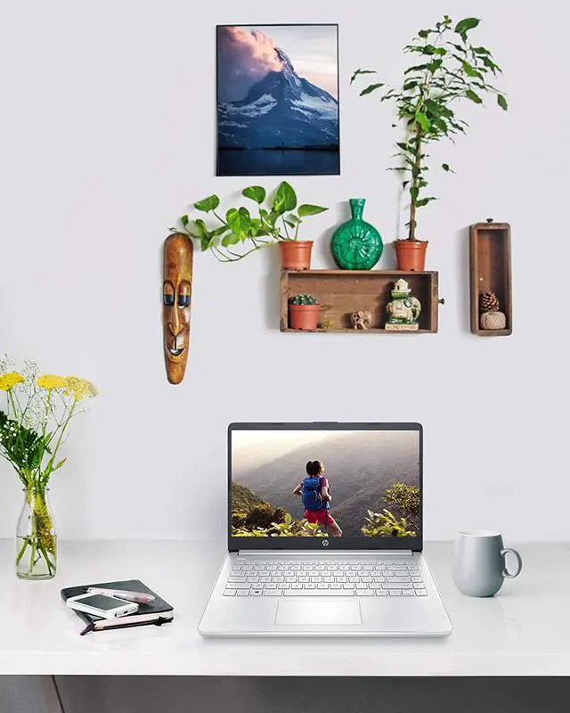 Alt view image 3 of 5 - HP 14 Laptop, AMD Athlon Gold 3150U, 4 GB RAM, 128 GB SSD Storage, 14-inch HD Display, Windows 10 in S Mode, Long Battery Life, Webcam with Dual Mics, Thin & Light Design (14-fq0090nr, 2021)