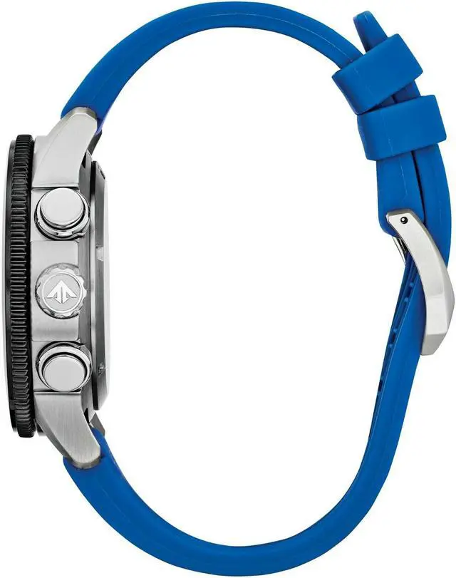 Alt view image 2 of 6 - Citizen Men's Top of Water Stainless Steel Quartz Diving Watch with Rubber Strap, Orange, 22
 JR4068-01E