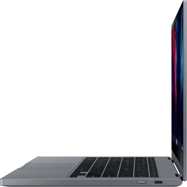Alt view image 6 of 9 - Samsung - Galaxy Chromebook 2 - 13.3" QLED Touch-Screen - Intel® Core™ i3 - 8GB Memory - 128GB eMMC - Mercury Gray XE530QDA-KB1US Laptop Notebook