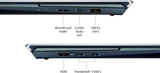 Alt view image 3 of 7 - ASUS ZenBook Duo 14 UX482 14” FHD NanoEdge Touch Display, Intel Evo Platform, Core i7-1165G7, 8GB RAM, 512GB PCIe SSD, Innovative ScreenPad Plus, Windows 10 Home, Celestial Blue, UX482EA-DS71T