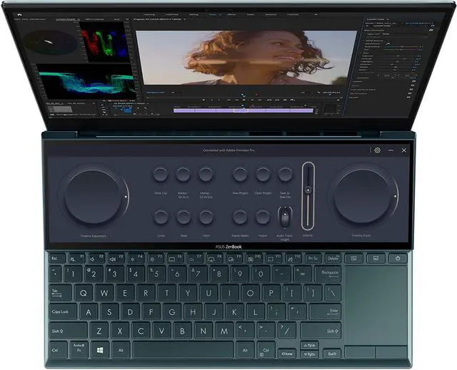 Alt view image 6 of 7 - ASUS ZenBook Duo 14 UX482 14” FHD NanoEdge Touch Display, Intel Evo Platform, Core i7-1165G7, 8GB RAM, 512GB PCIe SSD, Innovative ScreenPad Plus, Windows 10 Home, Celestial Blue, UX482EA-DS71T