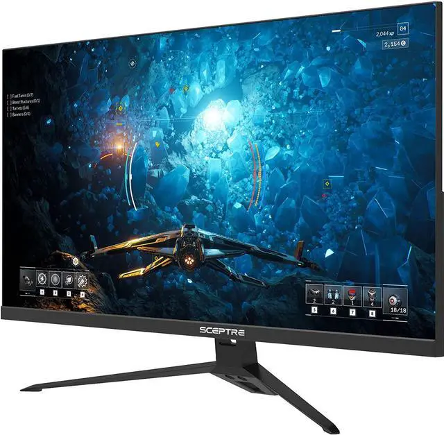 Alt view image 4 of 16 - Sceptre IPS 27 inch Gaming LED Monitor up to 165Hz 144Hz 1ms DisplayPort HDMI, FreeSync FPS RTS Build-in Speakers Gunmetal Black 2021 (E275B-FPT165)