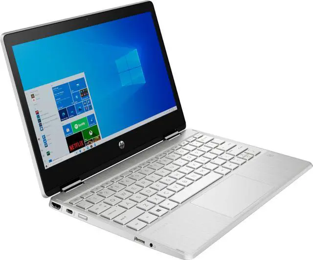Alt view image 6 of 6 - HP - Pavilion x360 2-in-1 11.6" Touch-Screen Laptop - Intel Pentium Silver - 4GB Memory - 128GB SSD - Natural Silver
11m-ap0023dx Tablet Notebook